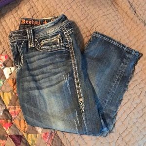 Rock Revival sz 28 Pilkin capris Perfect Condition